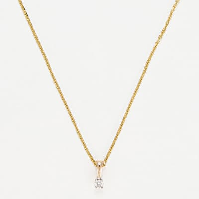 Gold 'My Diamond' Pendant Necklace
