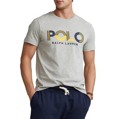 Grey Printed Logo Cotton T-Shirt