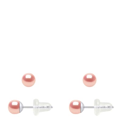 Pink Freshwater Pearl Earrings 4-5mm