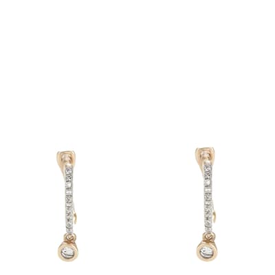 Gold Charm Diamond Earrings