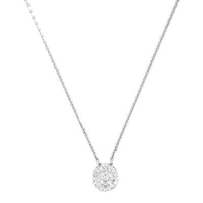 Silver 'My Brilliant' Diamond Pendant Necklace
