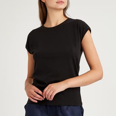 Black Irina Cotton Blend T-Shirt