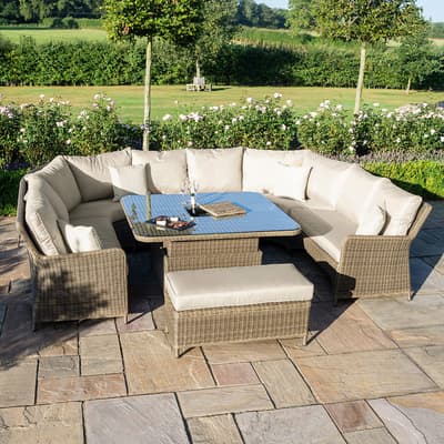 SAVE £560 - Winchester Royal U Shaped Sofa Set with Rising Table