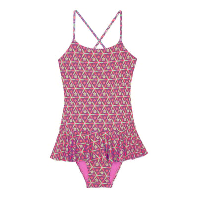 Girls Pink Grilly Swimsuit