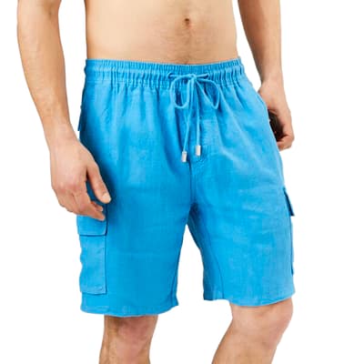 Blue Baie Linen Shorts