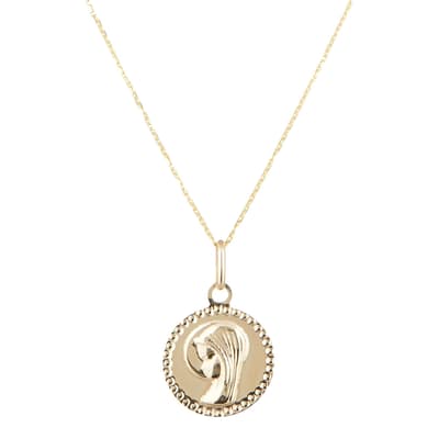 Gold "Medal of Mary" Pendant