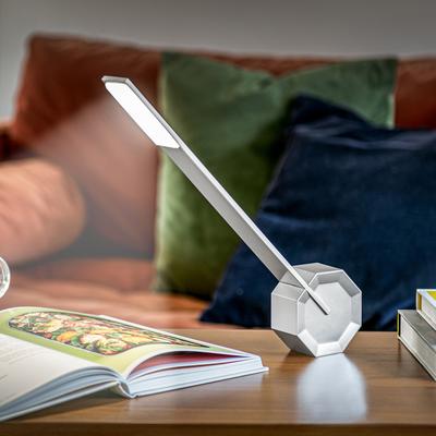 Ash Octagon One Desk Lamp, Aluminium