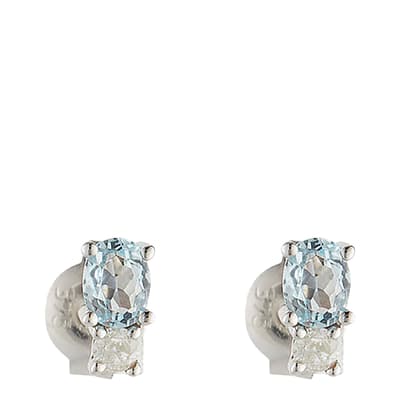 Silver Azure Earrings