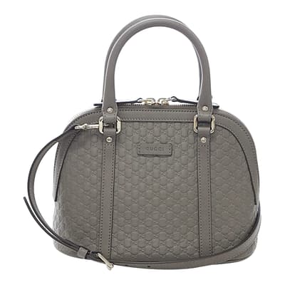 Grey Micro Guccissima Handbag