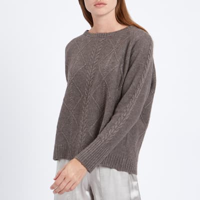 Otter Cable Knit Cashmere Jumper