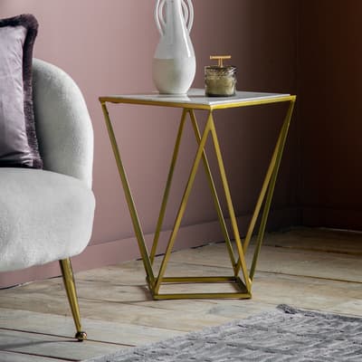 Graton Side Table, Gold