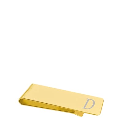 18K Gold Initial D Cufflinks