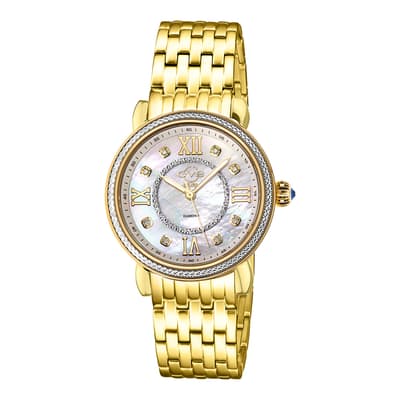 Women's Gold Marsala Bracelet Watch 37 Mm
