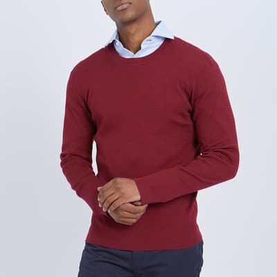 Red Tomas Textured Jumper