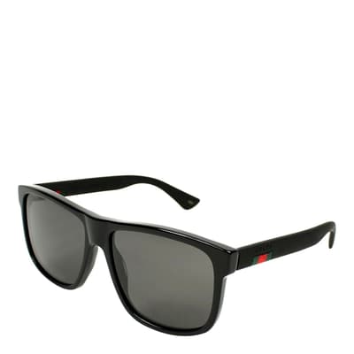 Men's Black/Grey Gucci Sunglasses 58mm