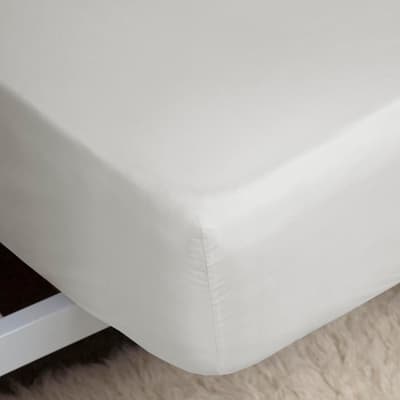 Premium Blend Super King Fitted Sheet, Ivory