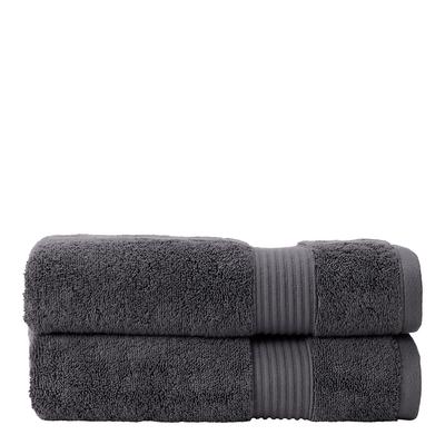 Ambience Pair of Hand Towels, Ash Grey