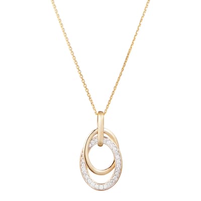 Gold "Double Game" Diamond Necklace