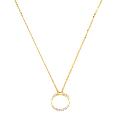Gold "Circle" Pendant Necklace
