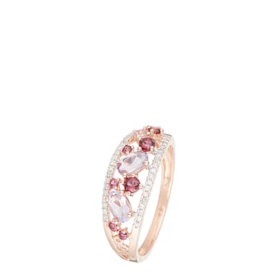 Rose Gold "Amore" Multi Diamond Ring
