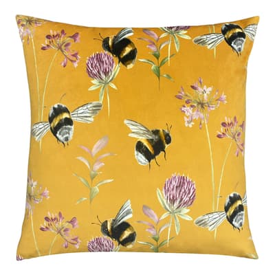 Country Bee Garden 43x43cm Cushion, Honey