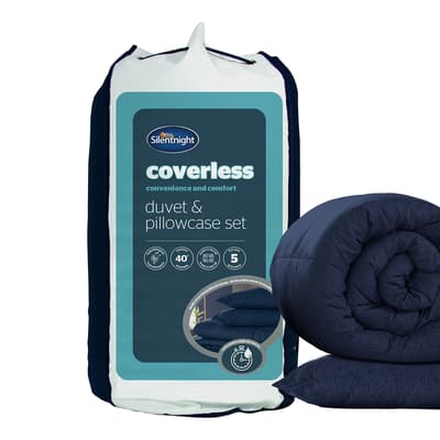 Coverless Bedset 10.5 Tog Single,  Navy