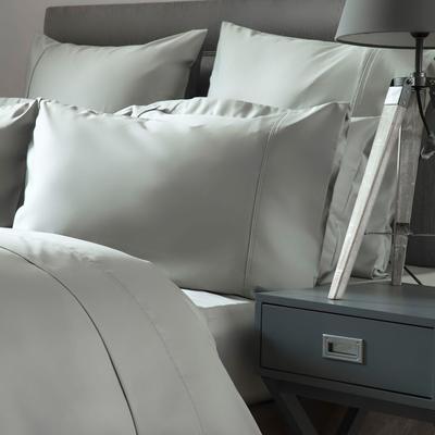 600Tc Sateen Double Flat Sheet, Platinum