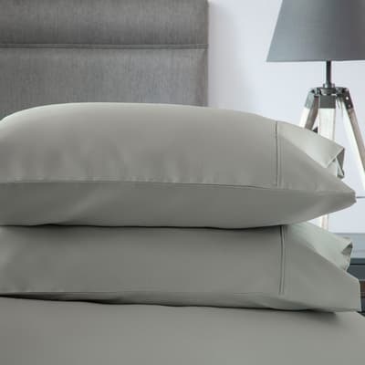 600Tc Housewife Pillowcase, Platinum