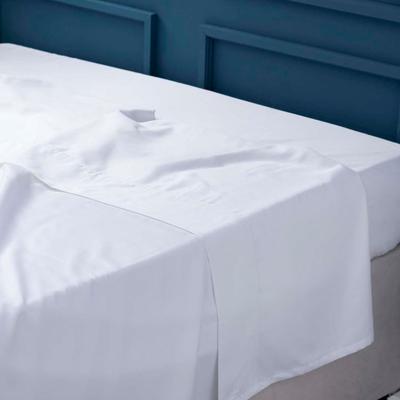 600Tc Sateen Single Flat Sheet, White