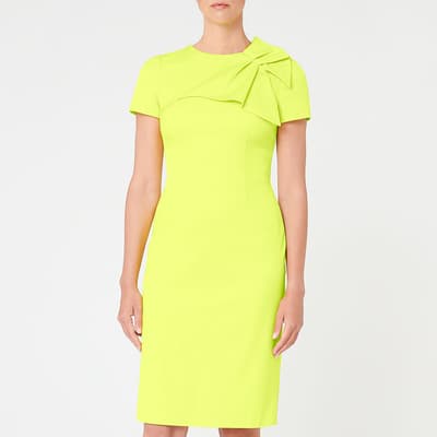 Lime Bow Detail Dress