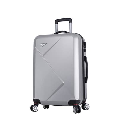 Grey Medium Diamond Suitcase