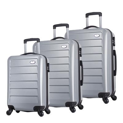 Grey Set Of 3 Suitcases