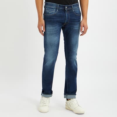 Mid Blue Rocco Comfort Stretch Jeans