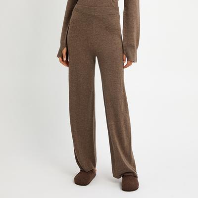 Mushroom Cashmere Blend Straight Leg Jogger