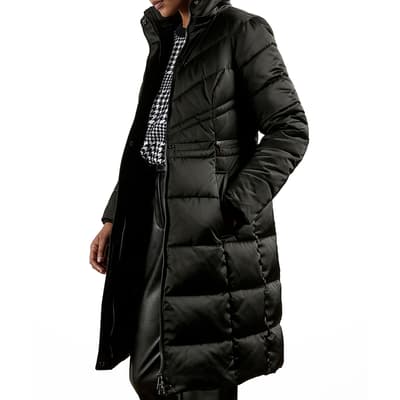 Black Samira Longline Padded Coat