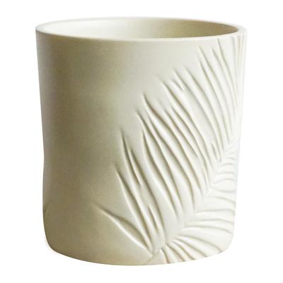 Kew Stoneware Sago Palm Planter Ivory, 18cm