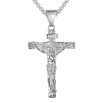 Silver Iconic Cross Necklace