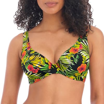 Multi Maui Daze UW High Apex Bikini Top