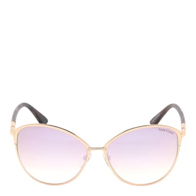 Women's Shiny Rose Gold Tom Ford Sunglasses 59mm
