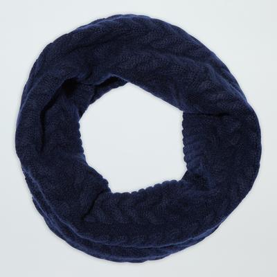 Navy Cable Cashmere Snood