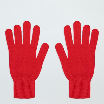 Red Classic Cashmere Gloves