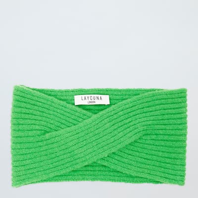 Spring Green Cashmere Twist Headband