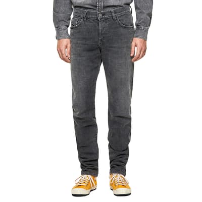 Dark Grey D-Kras Relaxed Fit Stretch Jeans