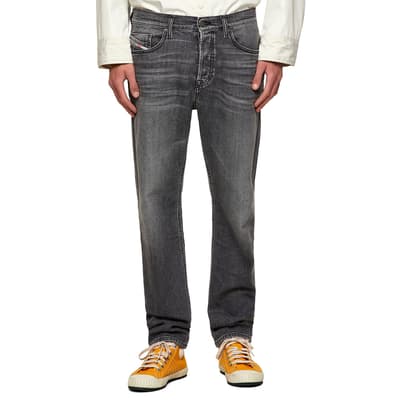 Grey D-Fining Tapered Stretch Jeans