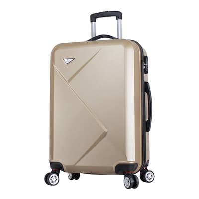 Gold Medium Diamond Suitcase