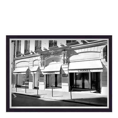 Vintage Chanel Boutique Front 2 Framed Print