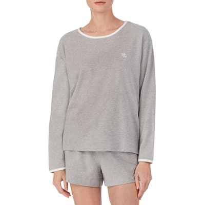 Grey Soft Lounge Knit Short Pyjama Set