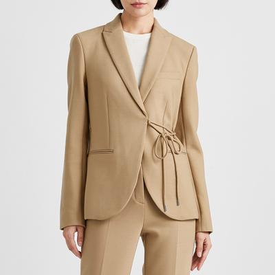 Camel Staple Tie Blazer