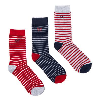 Multi Narrow Stripe 3pk Socks
