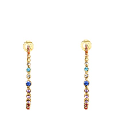 18K Gold Rainbow Bright Earrings